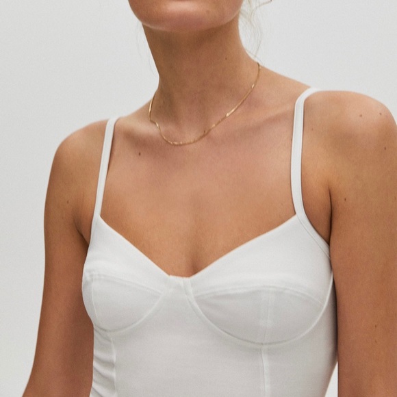 Talula Bustier Tank Aritzia Cobalt Blue - Picture 1 of 5